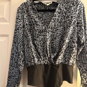 Stylish Black and Blue Women's Top